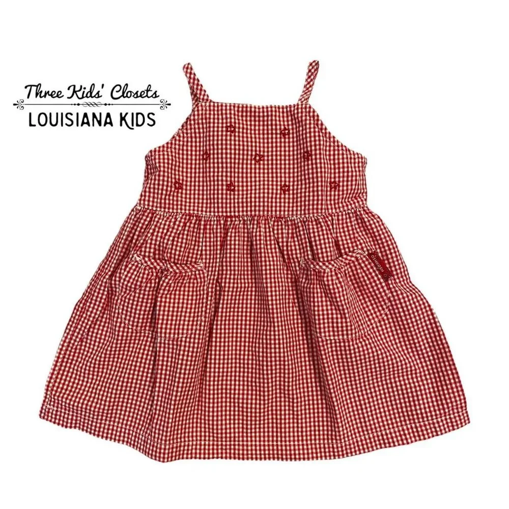 OshKosh 18m Red Gingham Star Dress